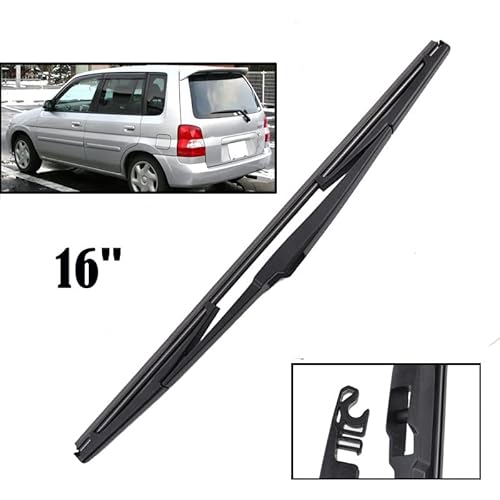 Scheibenwischer 16" Heckwischerblatt for Mazda Demio 1 MK1 1998–2002 Windschutzscheibe Windschutzscheibe Heckklappe Fenster von LXURY