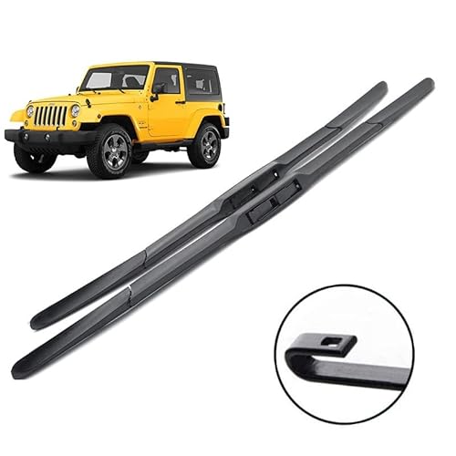 Scheibenwischer vorne Wischerblätter for Jeep Wrangler JK 2007-2017 Windschutzscheibe Windschutzscheibe Frontscheibe 16 "+ 16" von LXURY