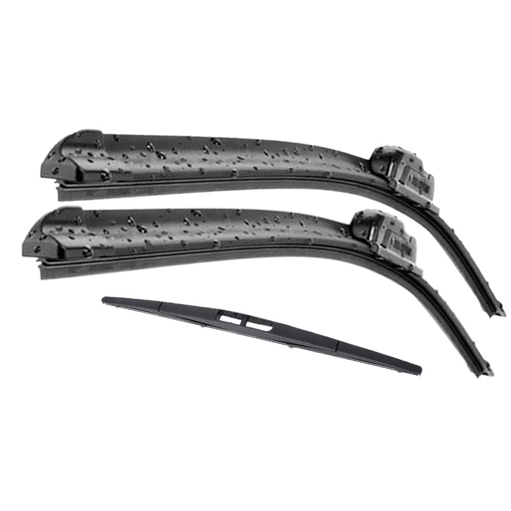 Scheibenwischer vorne und hinten Wischerblätter Set for Toyota Auris MK1 2006–2012 gebaut Windschutzscheibe Windschutzscheibe Fenster 26 "16" 12" von LXURY