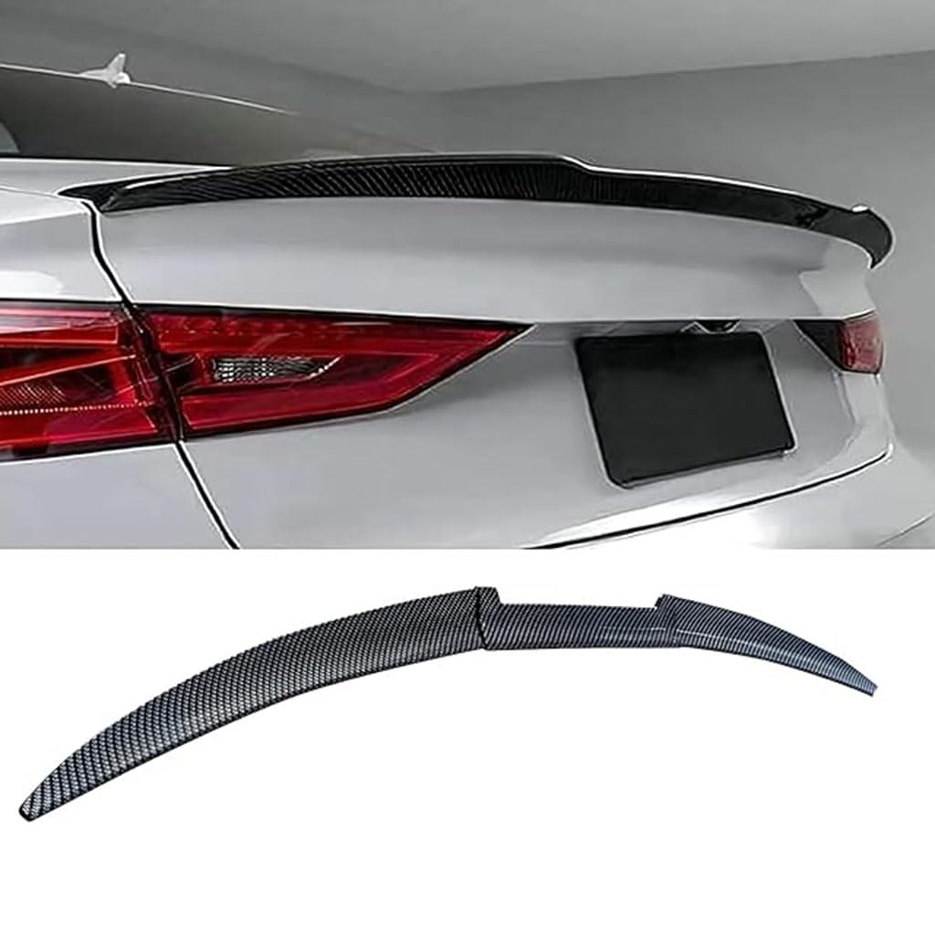 Auto Heckspoiler für Acura TLX I 2014 2015 2016 2017, Auto Spoilerlippe Dachspoilerflügel Lippe Spoiler Bodykits Auto Zubehö,Carbon Fiber von LXWUVIDD