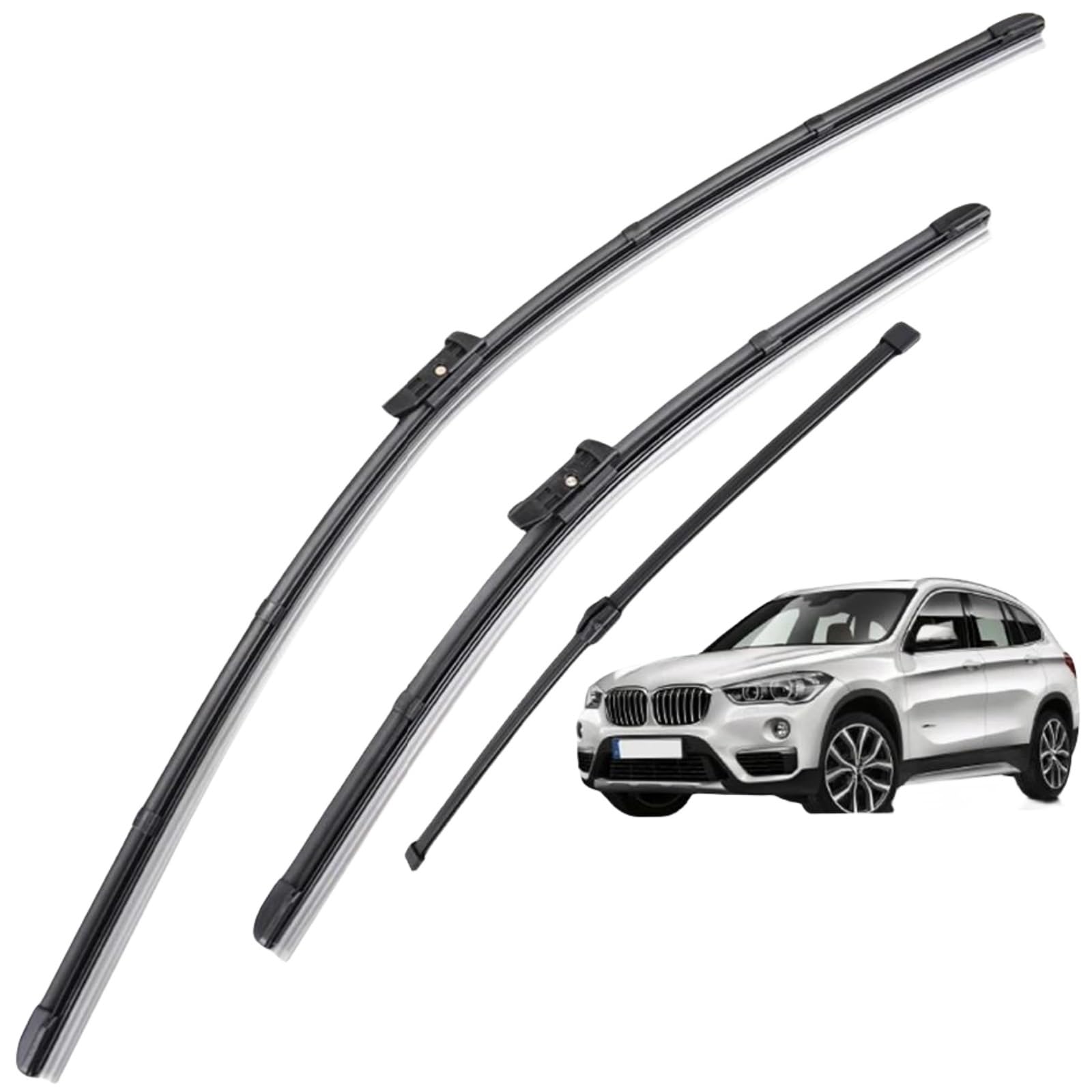 Scheibenwischer Scheibenwischerblätter Vorne Und Hinten Für BMW X1 F48 2015–2022, 26"+16"+14" Scheibenwischer Set von LXYAYY