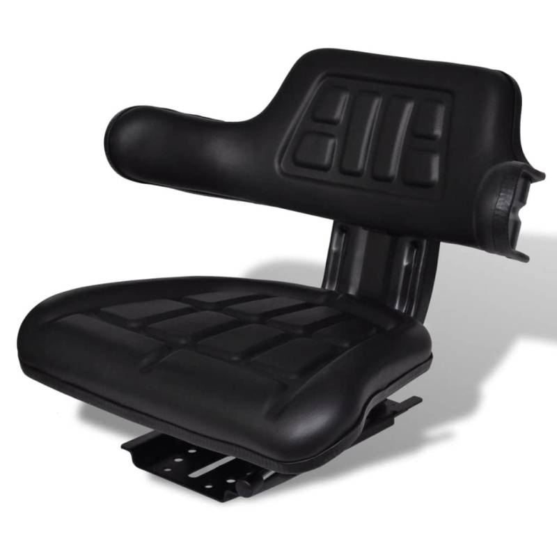 Furniture Select - Traktor Sitz mit Rückenlehne schwarz von LXYZWRW