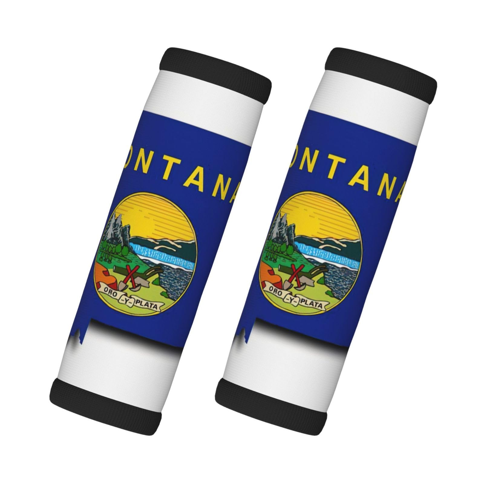 Montana State Flag Map Neopren-Handschlaufe für Gepäckgriff, Kofferkennzeichnung, Koffer, Koffer, Abdeckungen, Reisezubehör von LXqlSS