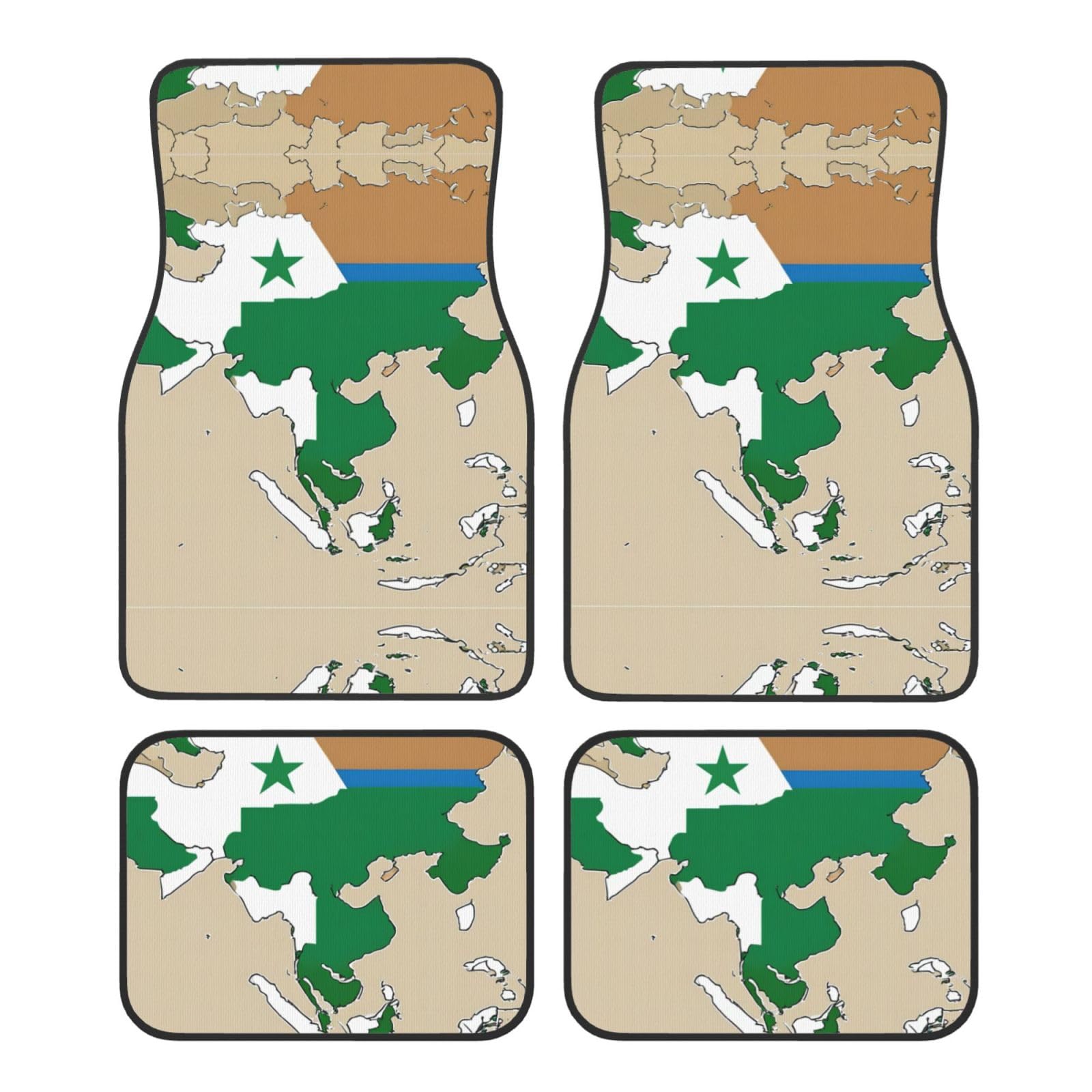 Republik Usbekistan Flagge map04 Druck Fußmatten für Autozubehör Automatten Allwetter passend für LKW SUV Fahrzeug Automotive von LXqlSS