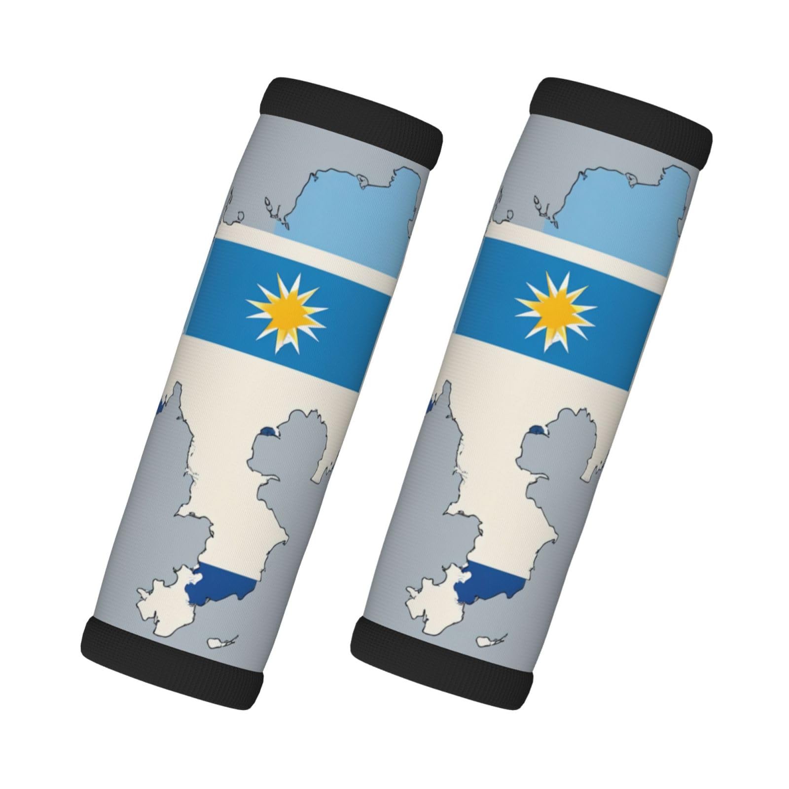 Uruguay-Flagge Map03 Neopren-Gepäckgriff für Kofferkennzeichnung, Gepäckhüllen, Packungen, Reisezubehör von LXqlSS