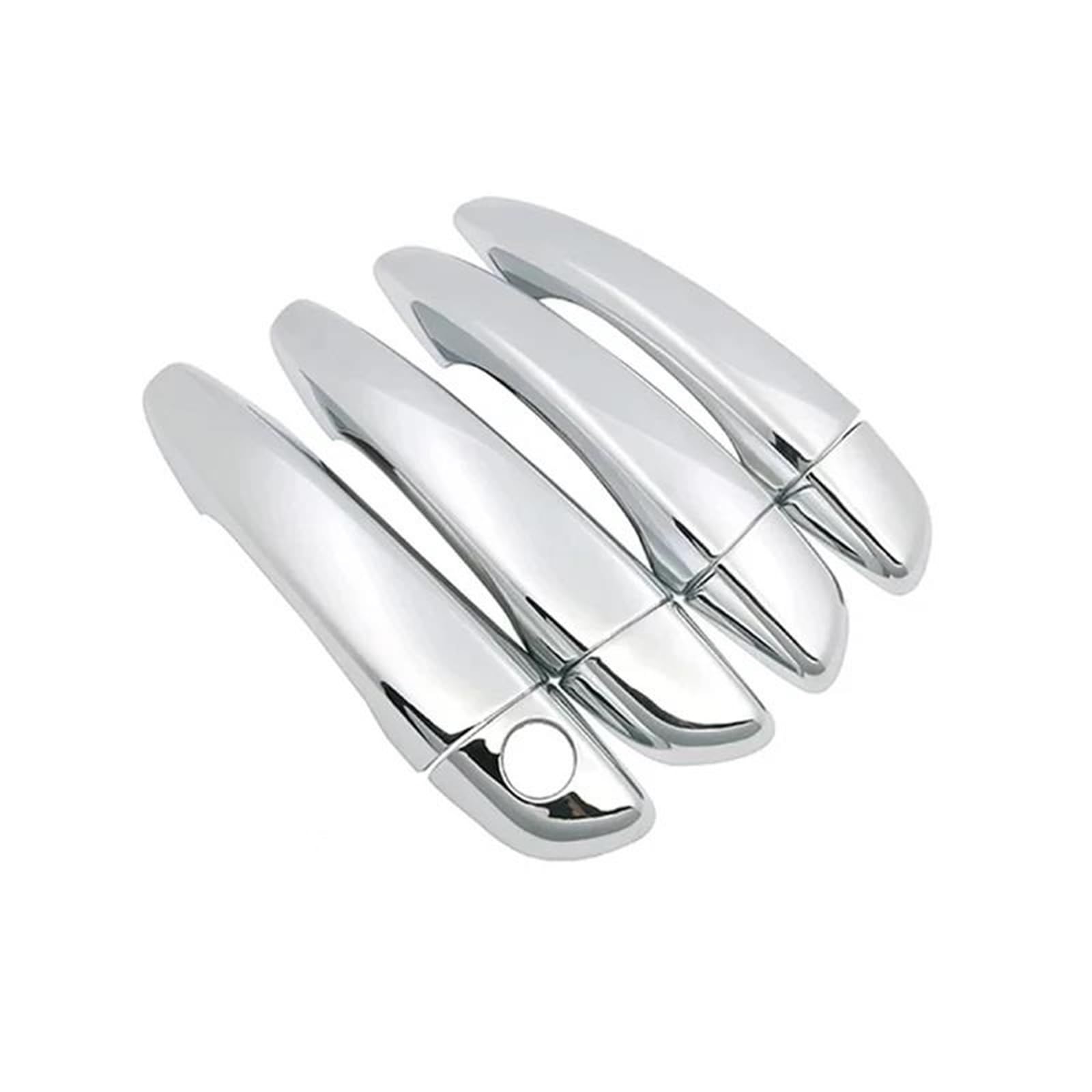 LYBH Türaußengriffe Autotürgriffabdeckung, Zierleiste, Styling-Set, Außenteile, Zubehör Für Peugeot 2008 MK2 P24 2020 2021 2022 2023(Silber) von LYBH