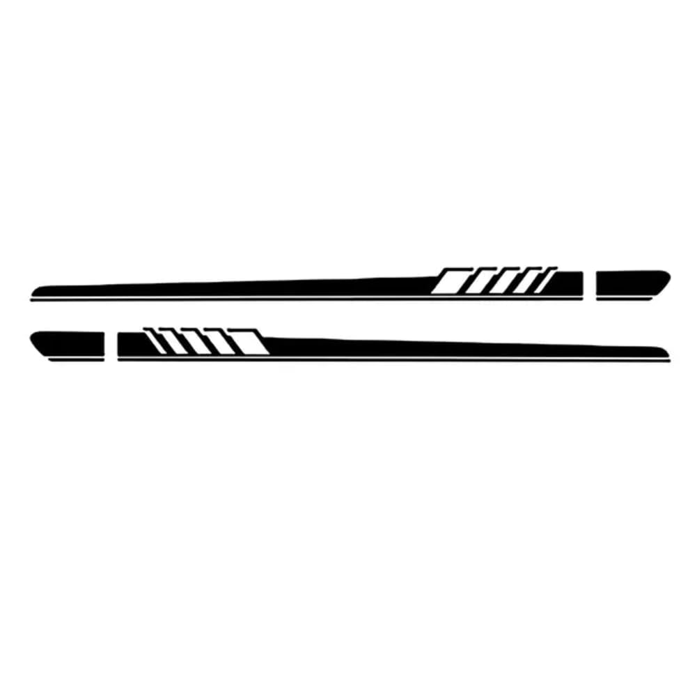 2 Pcs 5D Carbon Faser Vinyl Side Stripes Rock Aufkleber Körper Aufkleber, Für Ford Mondeo MK3 MK4 MK5 Fusion Zubehör von LYBQFZ