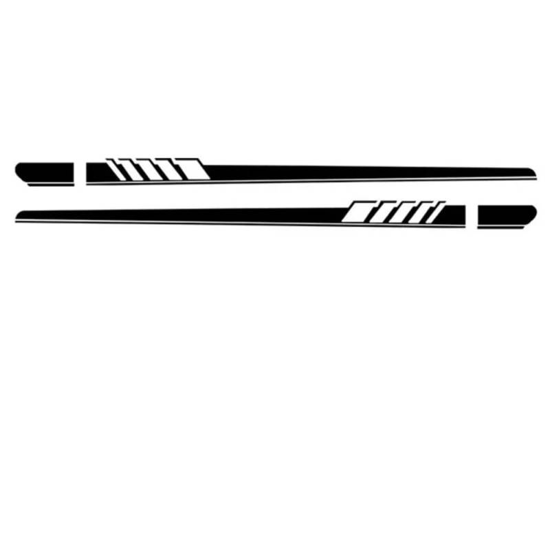 2 Pcs Racing Sport Auto Tür Side Stripes Rock Aufkleber Vinyl Aufkleber, Für Audi A3 A4 A5 A6 A7 Q2 q3 Q5 RS3 RS4 RS5 TT Zubehör von LYBQFZ