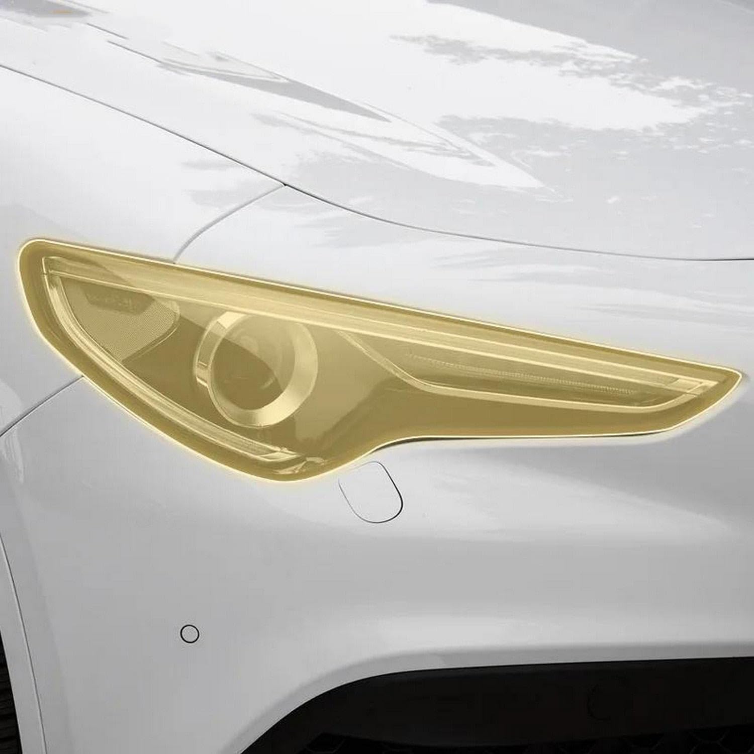 LYBQFZ Auto-Außenscheinwerfer PPF transparente Anti-Sand-Stein-Schutzfolie, TPU, kratzfeste Folie, für Alfa Romeo Stelvio 2017–2024 von LYBQFZ