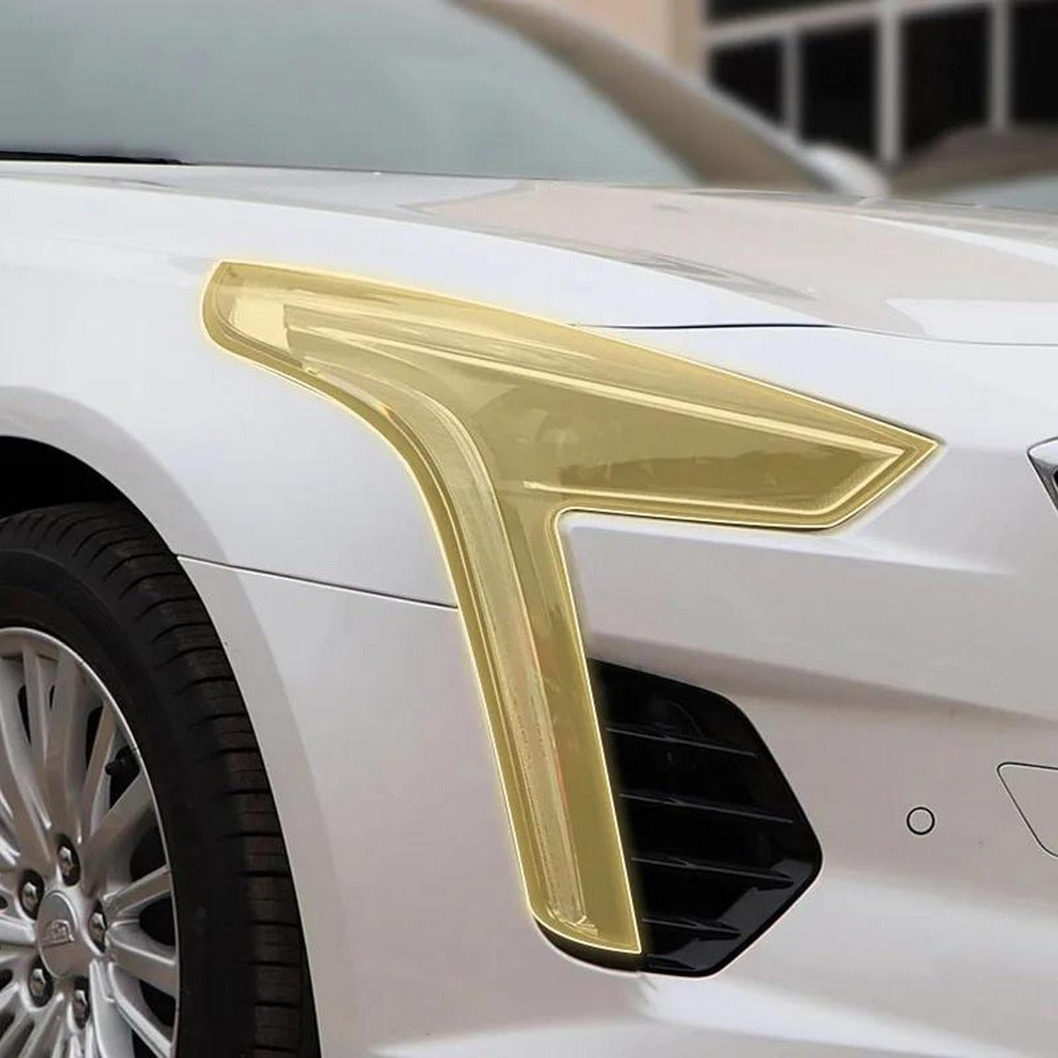 LYBQFZ Auto-Außenscheinwerfer PPF transparente Anti-Sand-Stein-Schutzfolie, TPU, kratzfeste Folie, für Cadillac CT6 2019–2024 von LYBQFZ