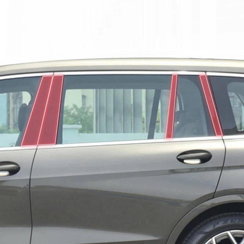 LYBQFZ Auto B/C-Säule Anti-Kratzer PPF/TPU Schutzfolie Transparent/Kohlefaser-Aufkleber Refit, für BMW G07 X7 2020–2023 von LYBQFZ