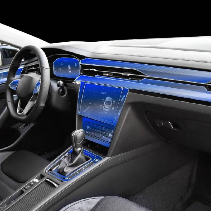 LYBQFZ Auto-Innen-Mittelkonsole, transparente TPU-Schutzfolie, PPF, kratzfeste Reparaturfolie, für Volkswagen Arteon CC 2019–2023 von LYBQFZ