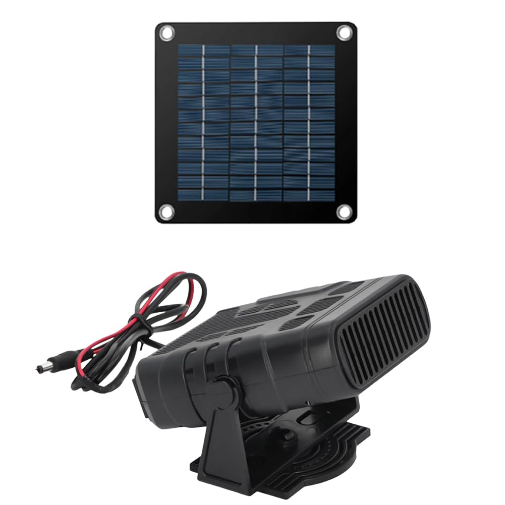 LYEAA 20 W solarbetriebener Auto-Heizungs-Defroster, 12 V, 2 A, tragbarer Windschutzscheiben-Enteiser for den Winter, Auto-Heizungs-Defroster von LYEAA