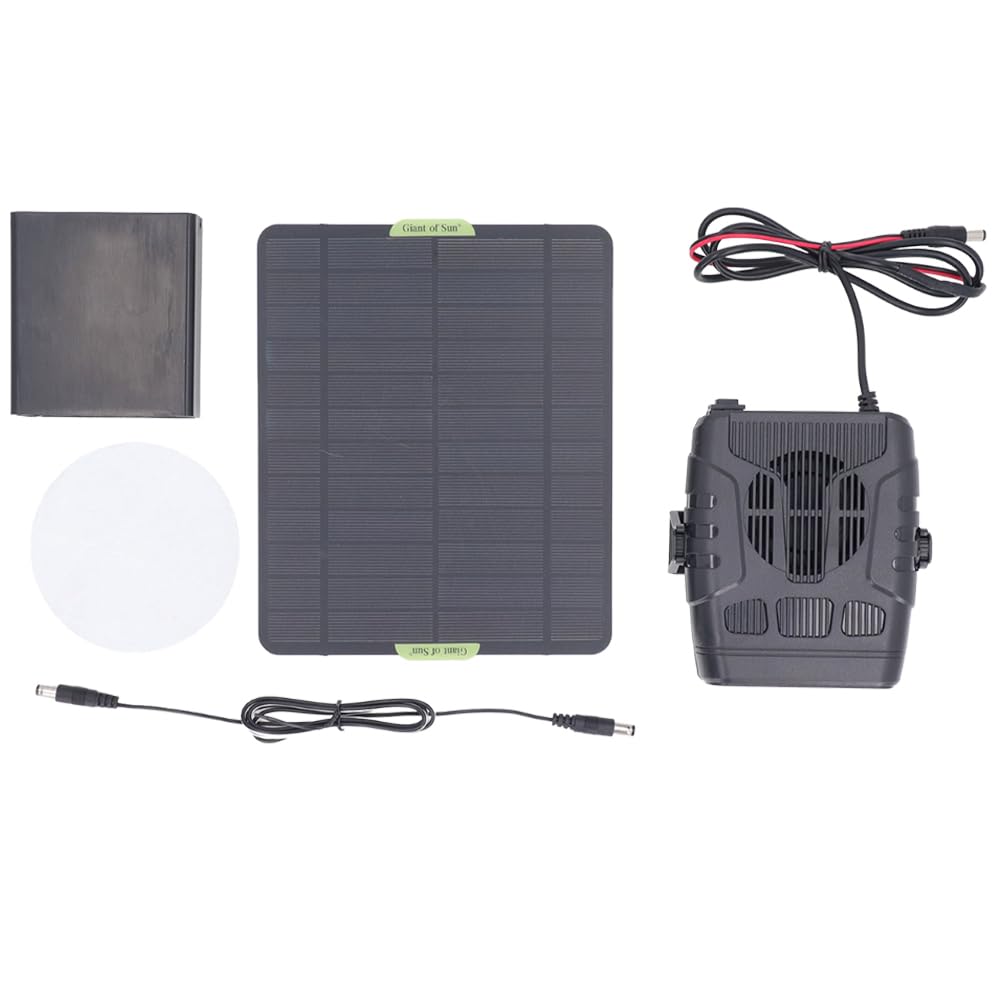 LYEAA 20 W solarbetriebener Auto-Heizungs-Defroster, 12 V, 2 A, tragbarer Windschutzscheiben-Enteiser for den Winter, Auto-Heizungs-Defroster von LYEAA