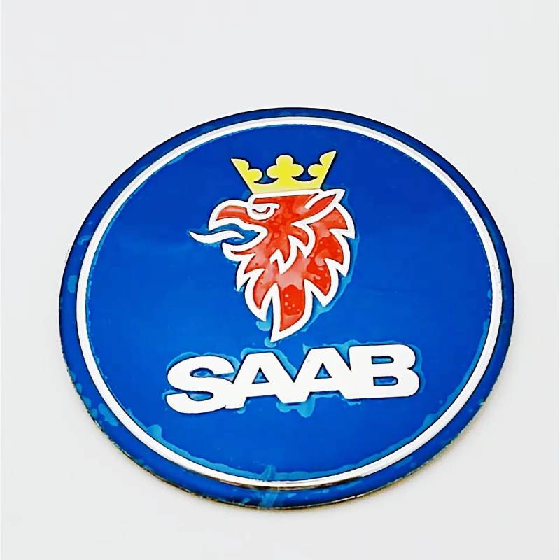 4 Stück Nabendeckel Felgendeckel Radkappen Aufkleber für SAAB 93 95 9-3 9-5 56mm 60mm, ABS Felgenabdeckungen Dauerhafte Nabenkappen Felgenkappen Aufkleber Mit Logo Auto Zubehör,B Blue-56mm von LYHH