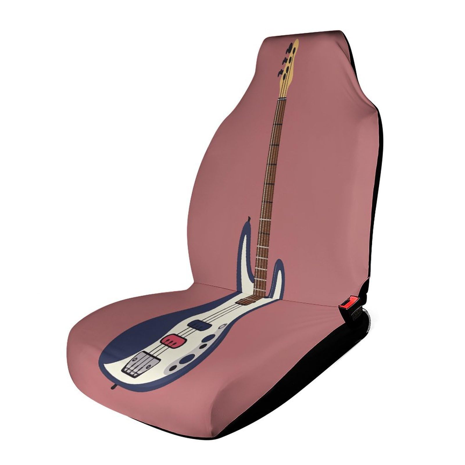 LYHVSFJW Autositzbezug für Vordersitze, Gitarre, Bass, Musikinstrumente, universeller Autositzbezug für die meisten kompletten Sets, personalisierte Vorderbankbezüge, 111,8 x 44,9 x 80,9 cm von LYHVSFJW