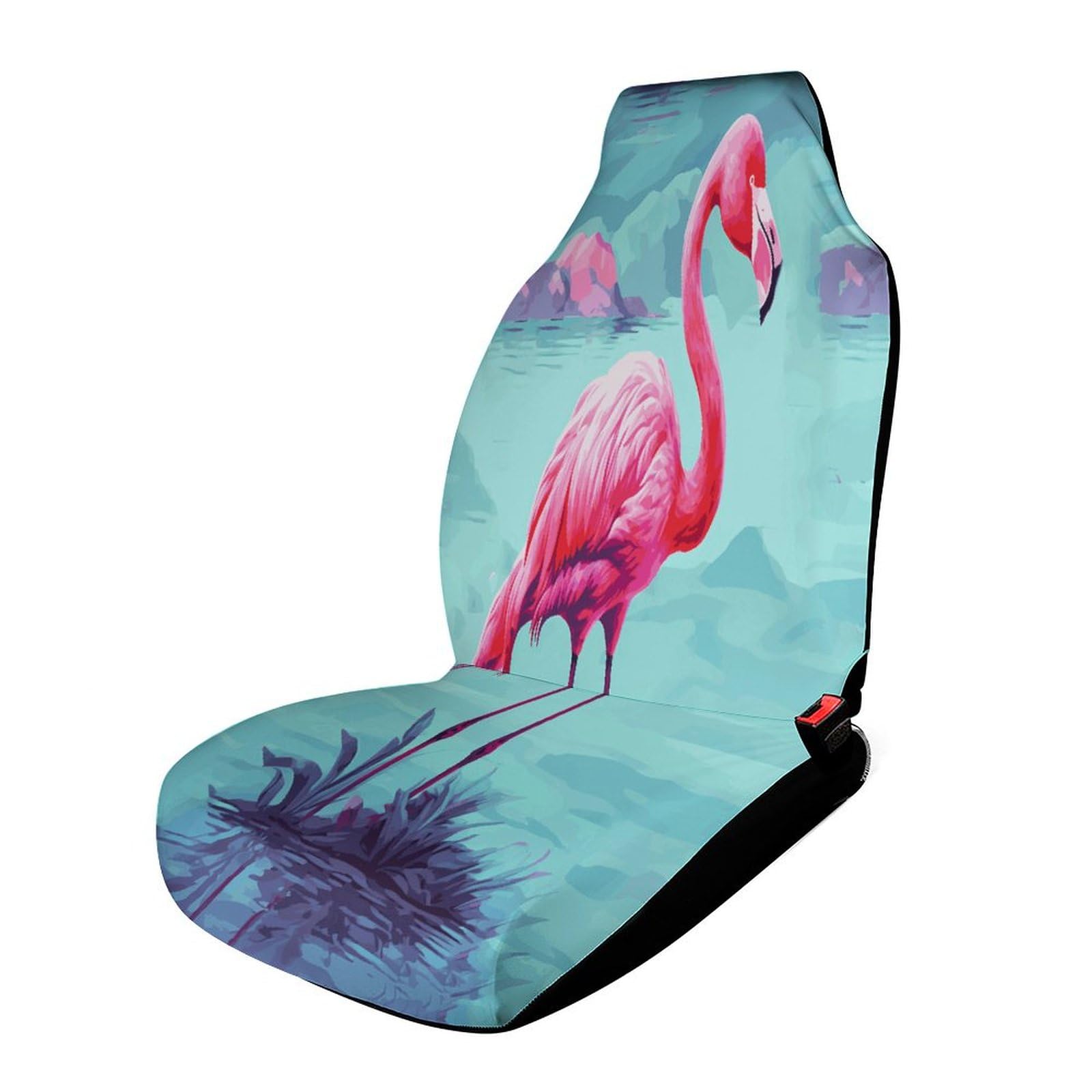 LYHVSFJW Flamingos Autositzbezug, Vordersitzschutz, universelle Autositzbezüge für die meisten kompletten Sets, personalisierte Vorderbankbezüge, 111,8 x 44,9 x 80,9 cm von LYHVSFJW