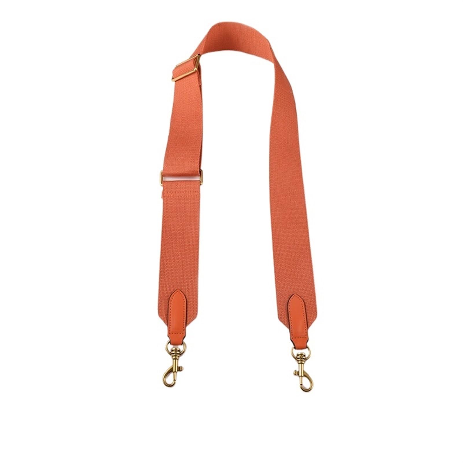 Taschengurt Breit zum Wechseln Bag Canvas Shoulder Strap Handbag Accessories Bucket Bag Replacement Bag Strap Adjustable Crossbody Bag Shoulder Straps(Orange,Silver hook) von LYHYDMA