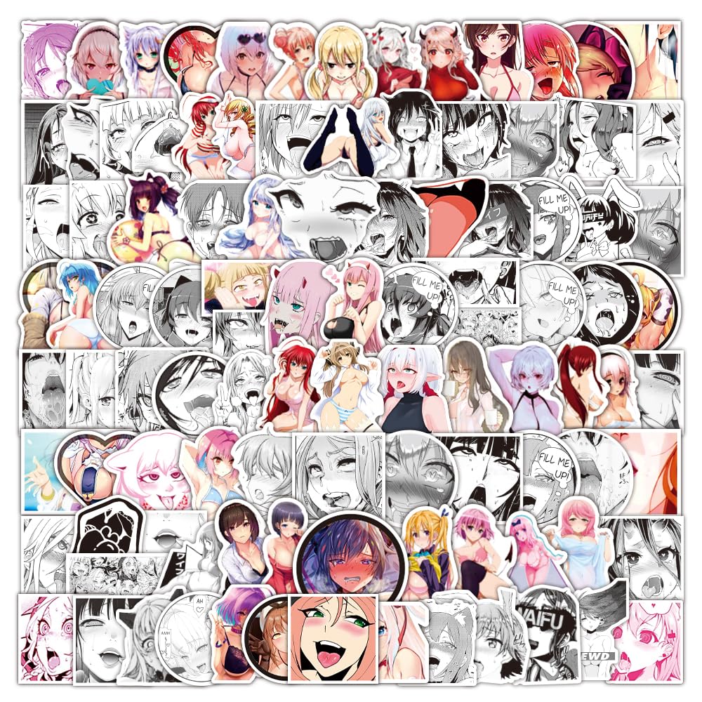 100 Stück Anime Sexy Girl Aufkleber Vinyl Erwachsene Bunny Girl Stickers,Laptop Wasserflasche Fahrrad Skateboard Motorrad Gitarre Computer Wasserdicht Ästhetisch Aufkleber für Jugendliche Kinder von LYLSDSB