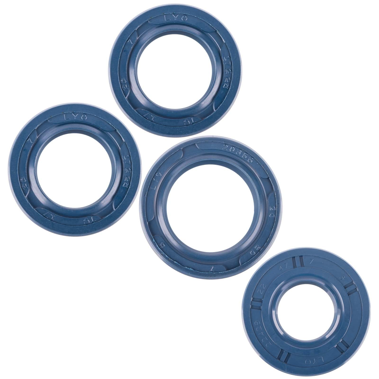 LYO Set: Wellendichtringe Motor kpl, blau, Doppellippe - Simson S50, KR51/1 Schwalbe, SR4-2 Star, SR4-3 Sperber, SR4-4 Habicht von LYO