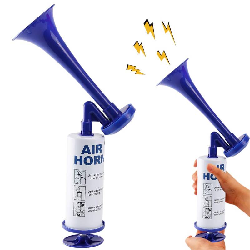 LYPPUL Airhorn Druckluft Hupe, Handheld Air Horn Extrem Laut, Metall Signalhorn, Gas Tröte Wiederverwendbare Stadionhorn, Lufthorn für Handball, Fußball, EM WM, Boot, Marine, Sport, Party von LYPPUL