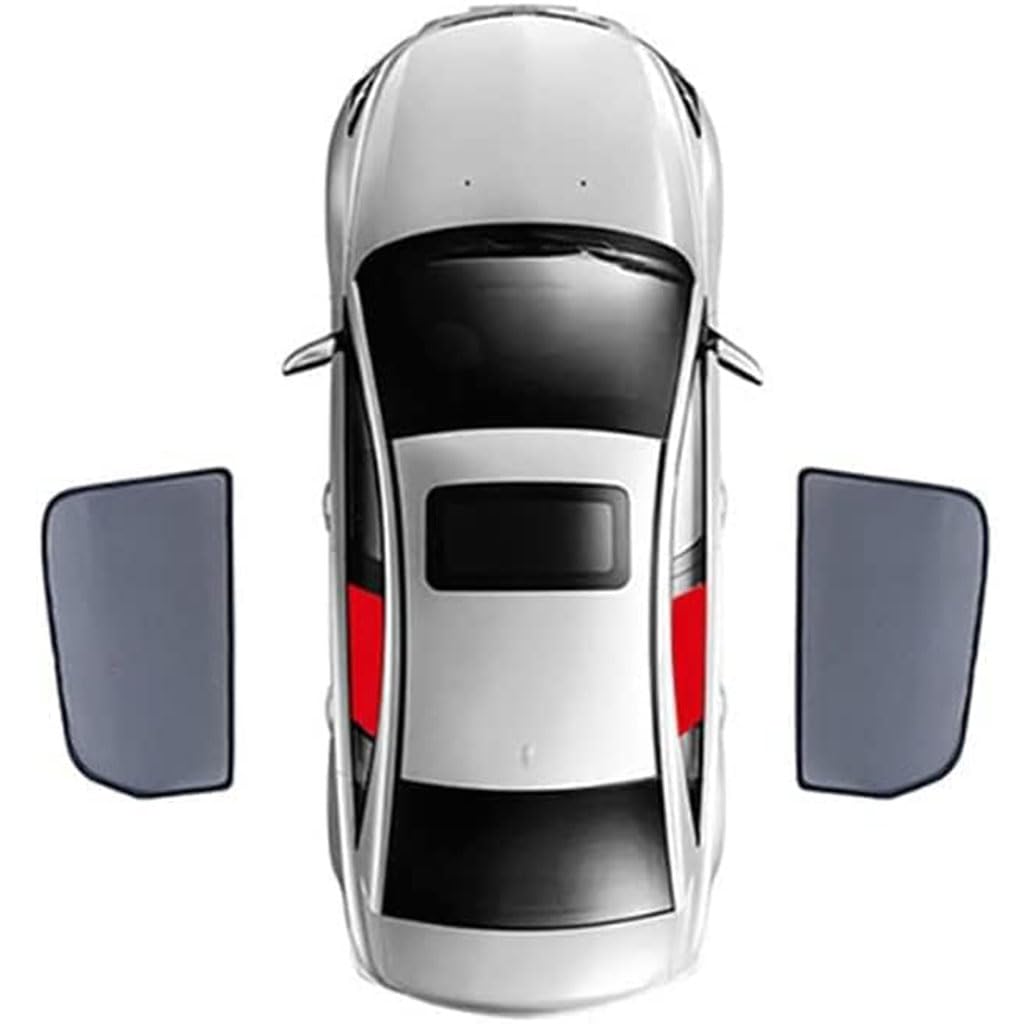 Auto Seitenscheibe Sonnenblende, UV-Schutz Hitzeschutz Auto Gittergewebe Sonnenschirme Zubehör, für Peugeot 508 2015-2016,2pcs-Rear-Doors von LYQJRLH