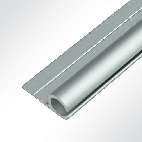 LYSEL® Kederschiene Kederleiste Kederprofil 15x30mm eloxiert 1m Grau Ø10mm für Keder 5-9mm von LYSEL