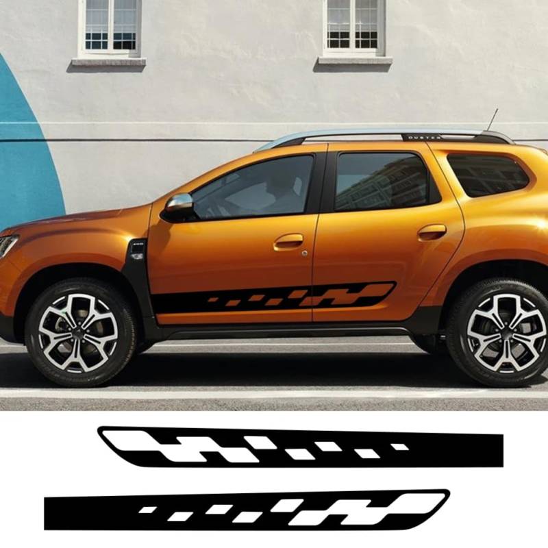 Auto Tür Seite Aufkleber DIY Auto Vinyl Film Sport Grafik Styling Aufkleber Automobil Tuning Zubehör, für Renault Dacia Duster von LYSSJBH