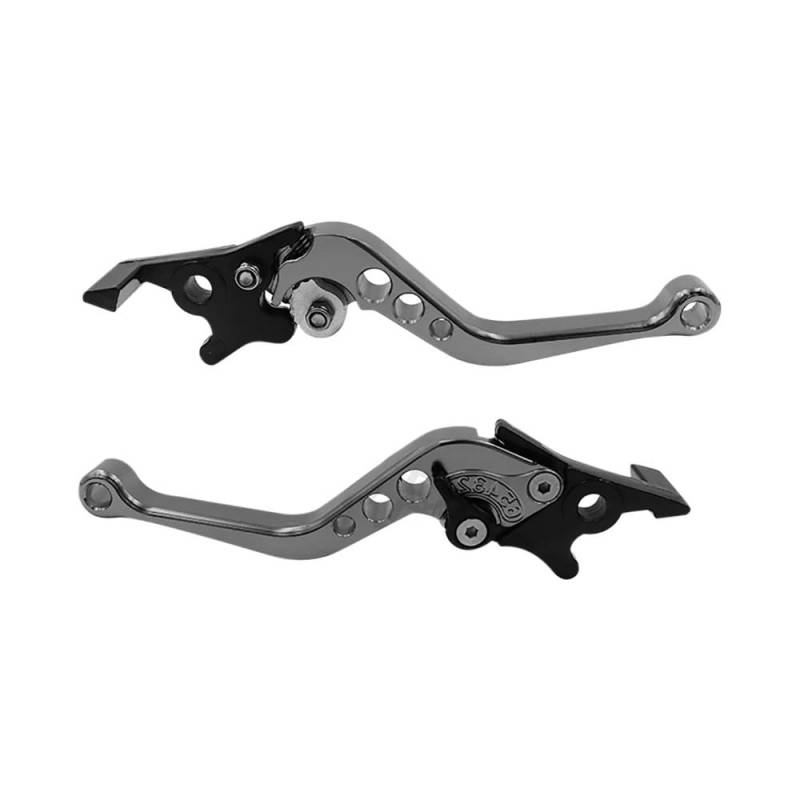 MotorradKupplungs Bremshebel 2 Pcs Universal Aluminium Legierung Motorrad Brems Griff Einstellbare Größe Moto Motorrad Modifikation Kupplung Trommel Bremshebel Griff von LYUNQET