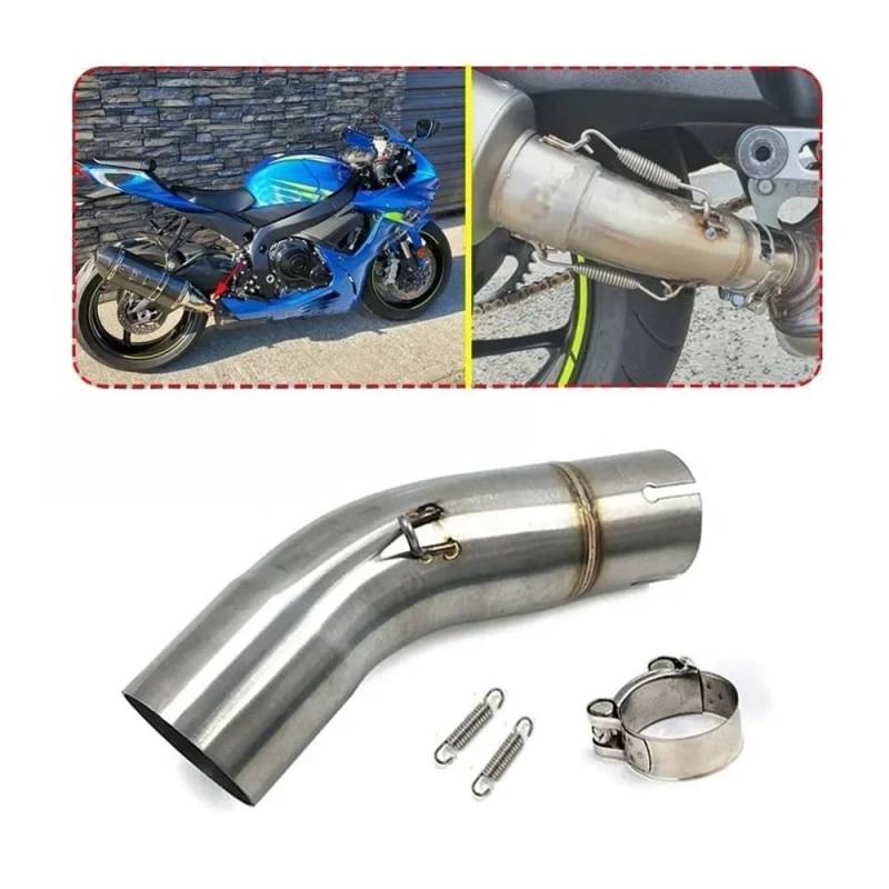 Schalldämpfer-Auspuff 51MM Motorrad Auspuff Mittelteil Verbindungsrohr Für Su&zuki GSXR 600 750 K11 2011 2012 2013 2014 2015 von LYUNQET