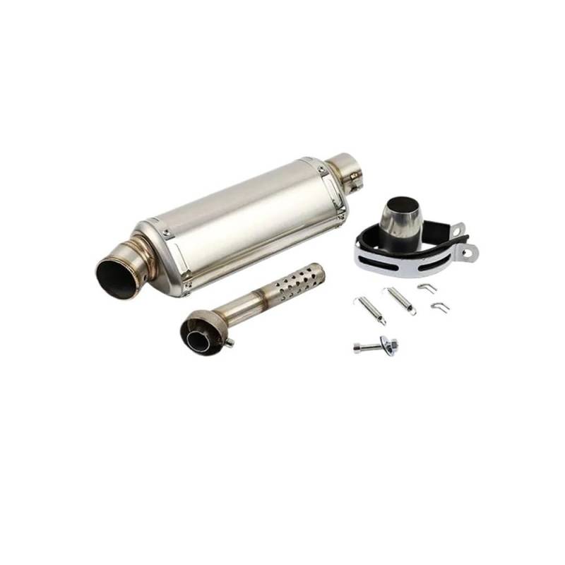 Schalldämpfer-Auspuff 51mm Universal Motorrad Auspuff 310 370 440 Mm Rohr 100cc-1000cc Für Fz6 Pcx125 Auspuff Schalldämpfer Bung Schalldämpfer von LYUNQET