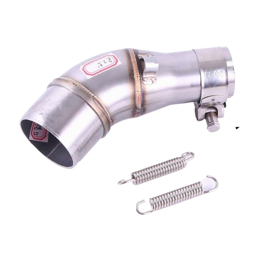 Schalldämpfer-Auspuff Motorrad Adapter Auspuff Mittelrohr Für Kaw&asaki Für Ninja 250 250R Z250 Z300 ER6N R25 R3 GP Schalldämpfer Verbindungsrohr Mittelteil von LYUNQET