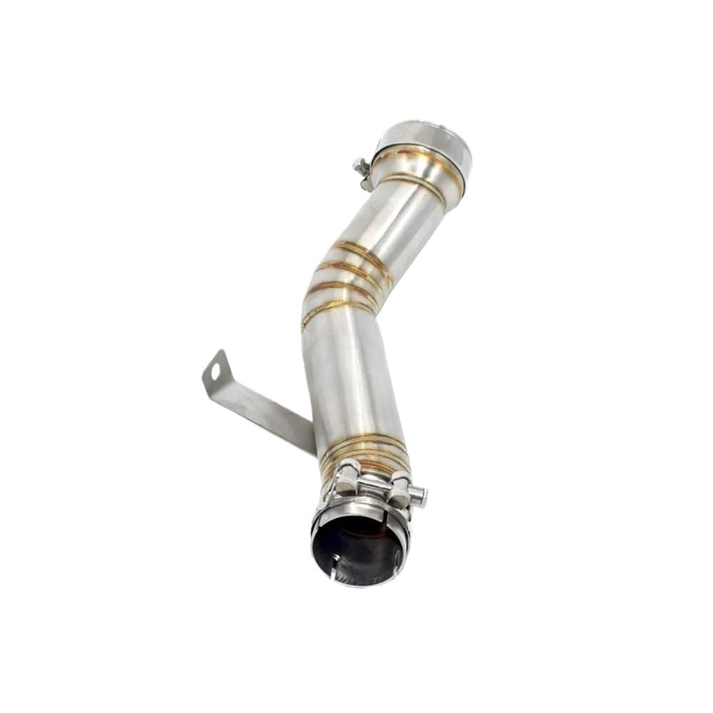 Schalldämpfer-Auspuff Motorrad Slip On Middle Link Pipe Schalldämpfer Auspuffrohr Für Kaw&asaki KLZ1000 Ve&rsys 1000 2012-2018 Schalldämpfer Auspuffrohr von LYUNQET