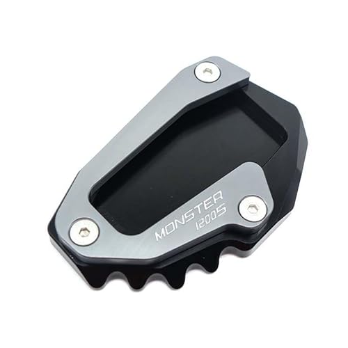 Seitenständer Pad Für Du&Cati Monster 696 795 821 1200 1200S Motorrad CNC Aluminium Seitenständer Ständer Verlängerung Pad Stützplatte von LYUNQET