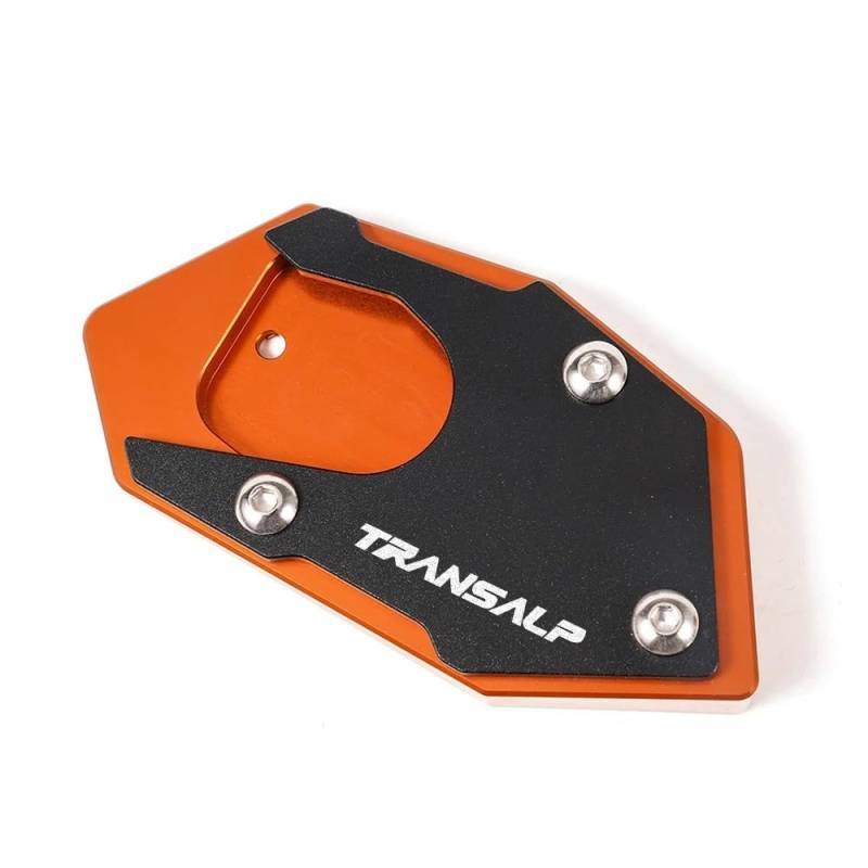 Seitenständer Pad Für TRANSALP 600 650 700 XLV 600 650 700 TRANSAL Motorrad CNC Aluminium Kickstand Fuß Seitenständer Verlängerung Pad Stützplatte von LYUNQET