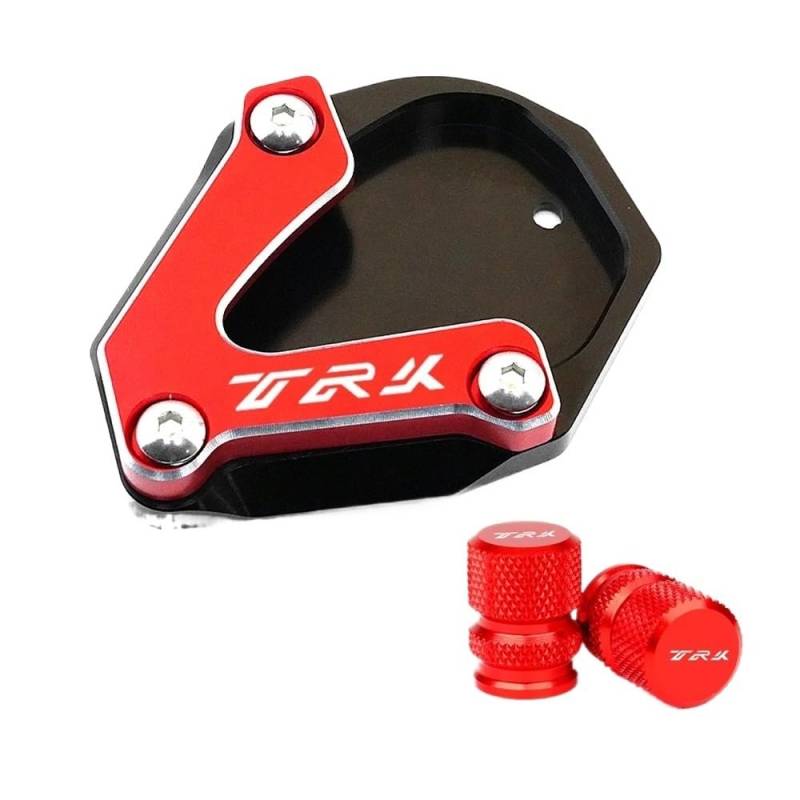 Seitenständer Pad Für TRK502 2023 TRK 502 2022 2021 2020 Motorrad CNC Ständer Seitenständer Verlängerung Pad Stützplatte Reifen Ventilkappen von LYUNQET