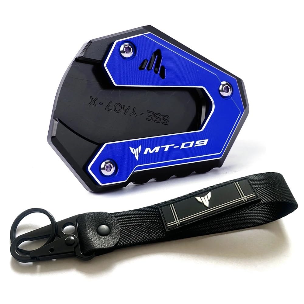 Seitenständer Pad Für Yam&aha MT09 SP 2023 MT 09 2022 Tracer MT-09 SP FZ09 2015-2023 Motorrad Kickstand Fuß Seite Stehen Verlängerung Pad Schlüsselanhänger von LYUNQET