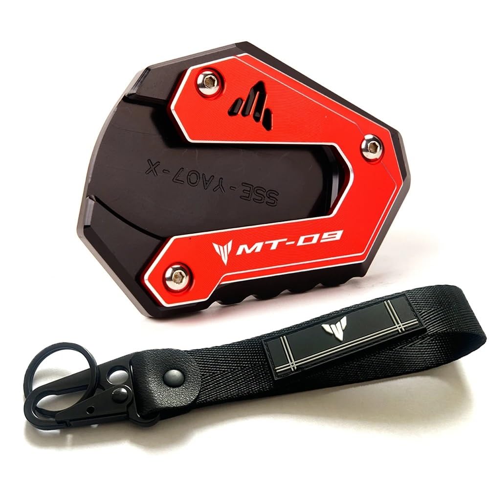 Seitenständer Pad Für Yam&aha MT09 SP 2023 MT 09 2022 Tracer MT-09 SP FZ09 2015-2023 Motorrad Kickstand Fuß Seite Stehen Verlängerung Pad Schlüsselanhänger von LYUNQET