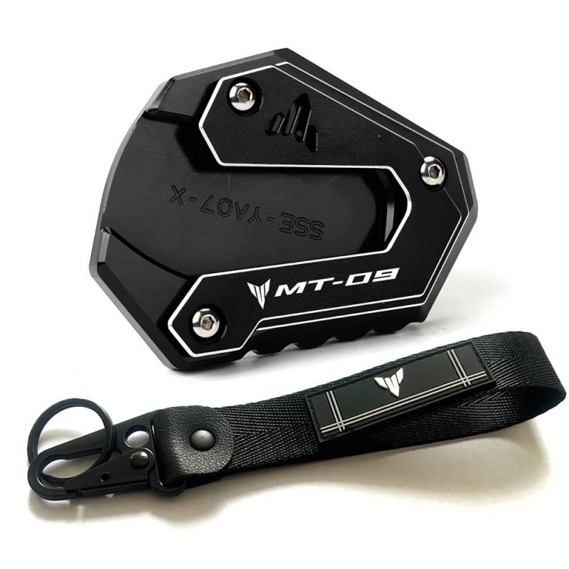 Seitenständer Pad Für Yam&aha MT09 SP 2023 MT 09 2022 Tracer MT-09 SP FZ09 2015-2023 Motorrad Kickstand Fuß Seite Stehen Verlängerung Pad Schlüsselanhänger von LYUNQET