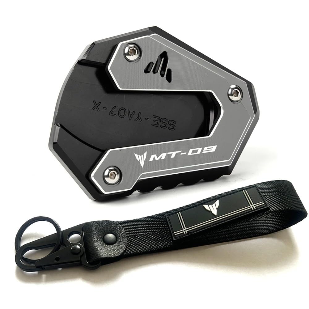 Seitenständer Pad Für Yam&aha MT09 SP 2023 MT 09 2022 Tracer MT-09 SP FZ09 2015-2023 Motorrad Kickstand Fuß Seite Stehen Verlängerung Pad Schlüsselanhänger von LYUNQET