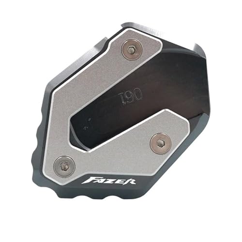 Seitenständer Pad Motorrad CNC Ständer Fuß Seite Stehen Verlängerung Pad Unterstützung Platte Vergrößern Für Yam&aha FZ6 FAZER FZ6R FZ6-S2 2004-2009 von LYUNQET