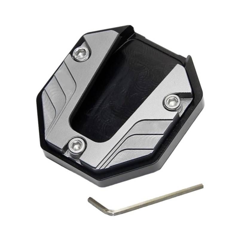 Seitenständer Pad Universal Motorrad Kickstand Pad Plast Aluminiumlegierung Seitenständer Pad Unterstützung Für Weichen Boden, Gras, Heiße Pflastersteine, Garage von LYUNQET