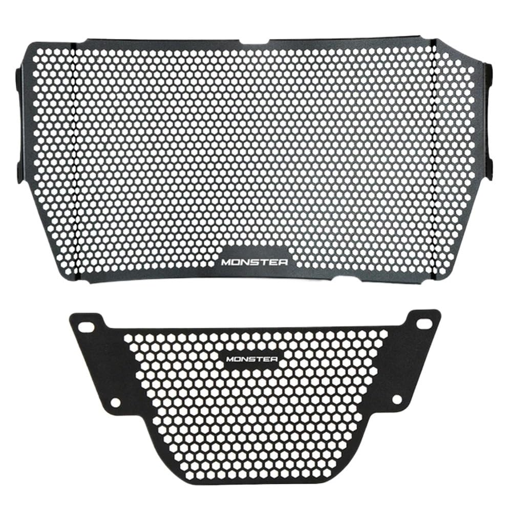 Wasserkühler Kühlergrill Motorrad-Kühlergrill-Schutzabdeckung Und Ölkühlerschutz Für Du&Cati Monster 1200 1200S 1200R 2013–2021 2017 2018 2019 2020 von LYUNQET