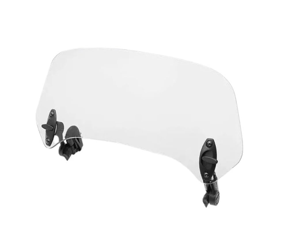 Windschutzscheibe 1 Set Motorrad Windschutzscheibenverlängerung Verstellbarer Spoiler Universal Clamp-on Windschutzscheibenabweiserteile von LYUNQET