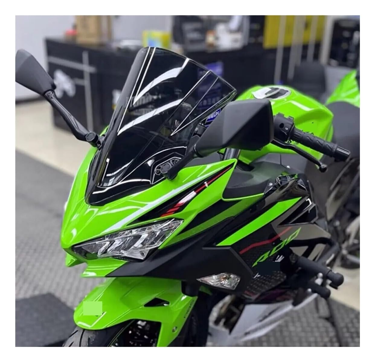 Windschutzscheibe Für Kaw&asaki Ninja400 Ninja 400 EX400 2018 2019 2020 2021 2022 2023 Motorrad Windschutzscheibe Windschutz von LYUNQET