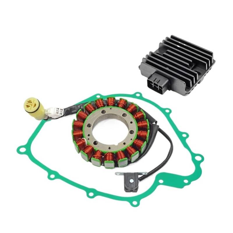 Statorspulengenerator Motorräder Stator Spule Regler Gleichrichter Dichtung Für Ya&maha Grizzly 660 YFM 660 Rhino 660 YXR660 02-08 5KM-81410-01-00 5BN-81960-00-00 von LYWEVCT