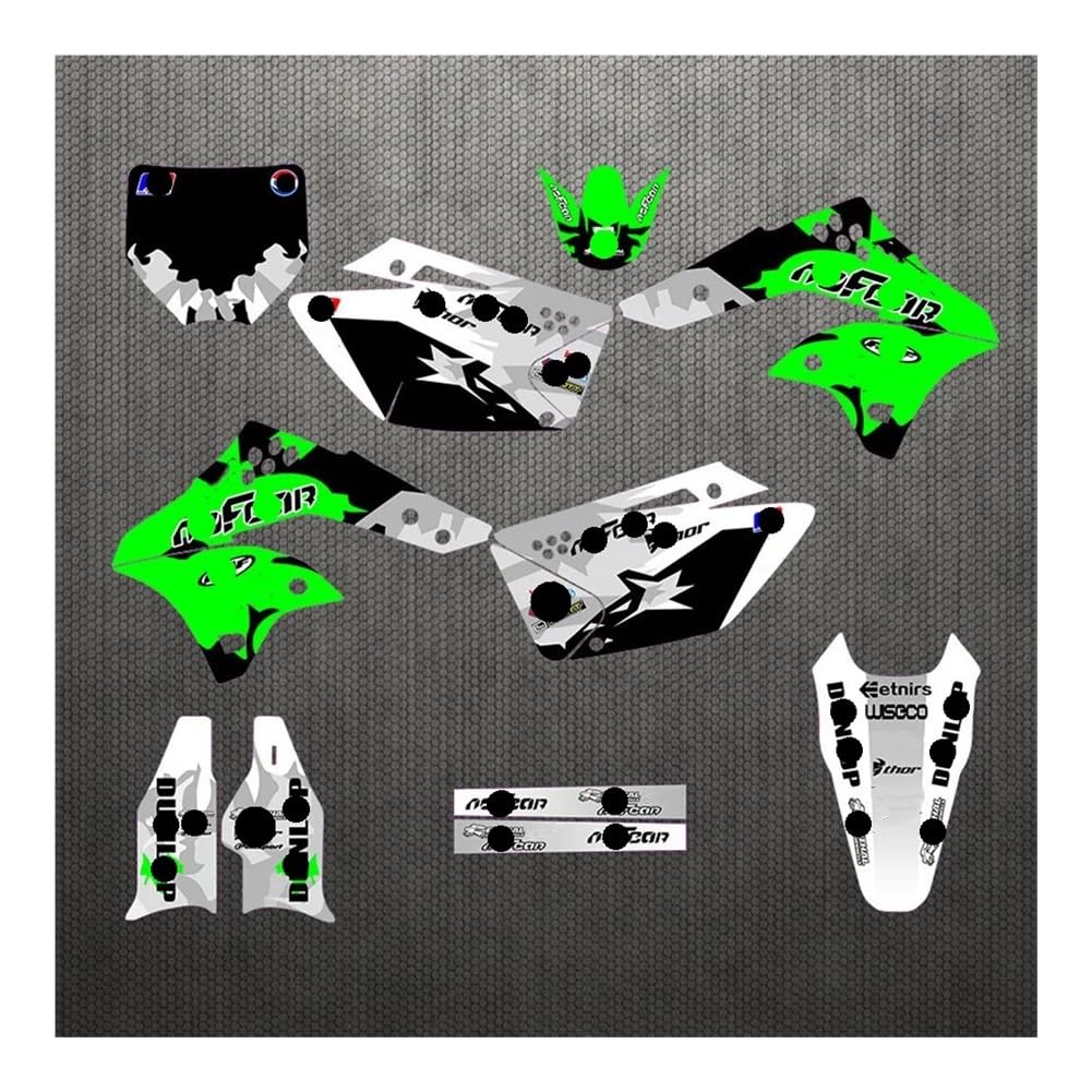 Tankpad Aufkleber Für Ka&wasaki KX450F KXF450 2006 2007 2008 KXF 450 KX-450F KX-F 450 Motorrad Grafiken Hintergründe Aufkleber Aufkleber Kits von LYWEVCT