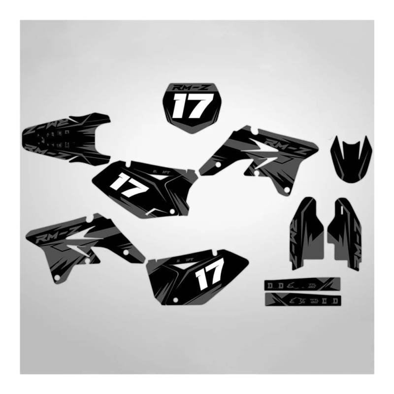 Tankpad Aufkleber Für Su&zuki RMZ250 RMZ-250 2004 2005 2006 250 RMZ 2006–2004 Motorrad-Grafik-Hintergründe-Aufkleber-Aufkleber-Set von LYWEVCT