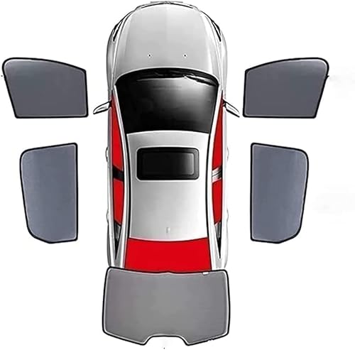 Auto Seitenfenster Sonnenschutz für VW Tiguan L 2017-2024 magnetische der Privatsphäre undurchsichtig UV-Schutz Hitzereduktion Verdunkelung Vorhang Sichtschutz,D/5pcs-whol von LYangr