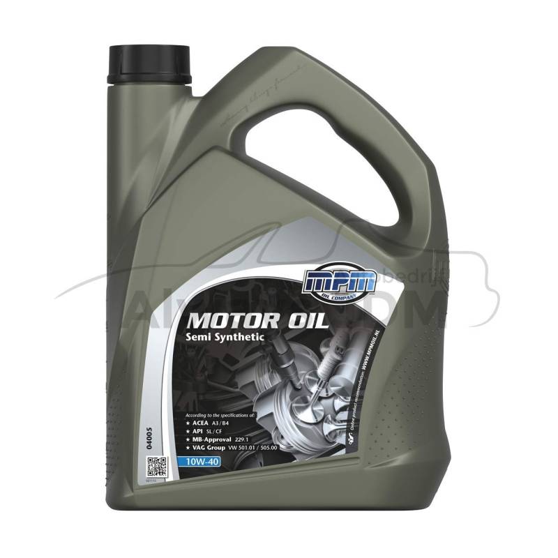 5 Liter MPM 10W-40 SEMI SYNTHETIC MB 229.1, VW 501 01, VW 505 00 von LZBBD